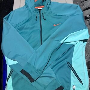 Nike Teal Jacket with Orange Accent